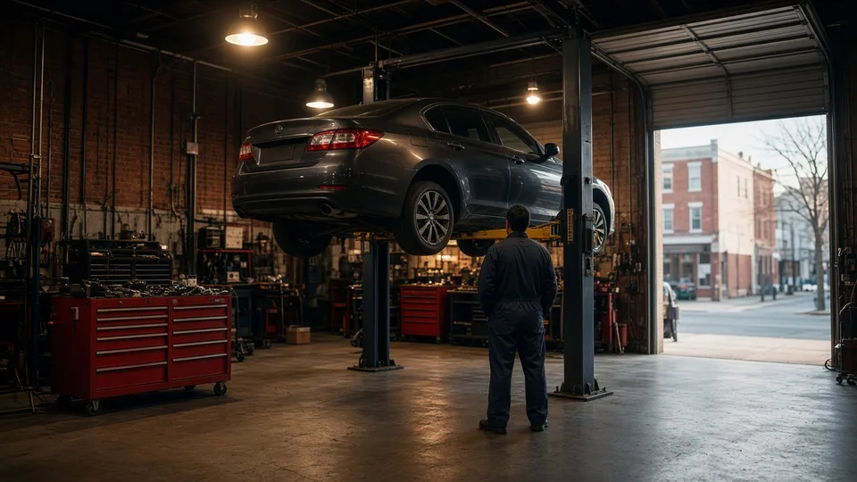 Generic auto repair bay